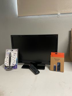 Insignia 22” HDTV w/ Remote + Antenna & New Amazon TV 4K!