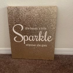 Golden Glitter Quote Picture