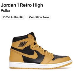 Jordan 1 Retro High Pollen Size 9