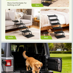 Foldable dog car steps