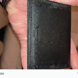 Mens Black Coach Credit Card Holder