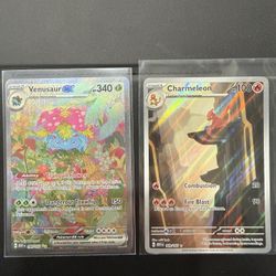 Venusaure Ex And Charmeleon (151 Set)