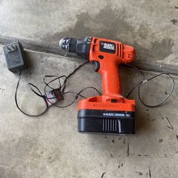 Black And Decker 18v Red Drill 
