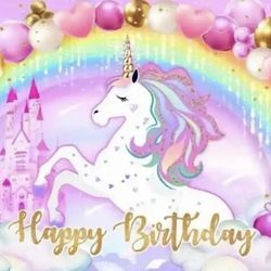 Unicorn Backdrop Birthday New In Hialeah