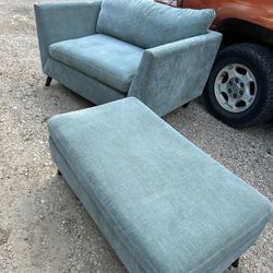 Chair Couch With Ottoman 