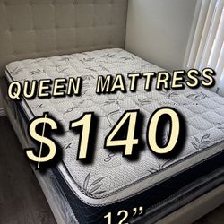 NEW QUEEN MATTRESS ONLY $140
