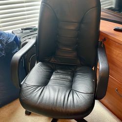 Office chair very comfortable. Has cat scratches at bottom