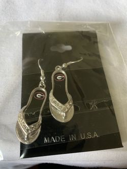Georgia Bulldogs flipflop Earrings