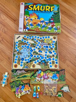 Vintage 1981 The Smurfs Board Game toy