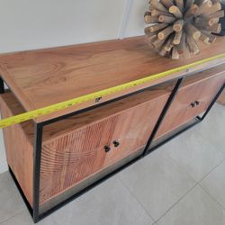 TV STAND WITH DOORS.