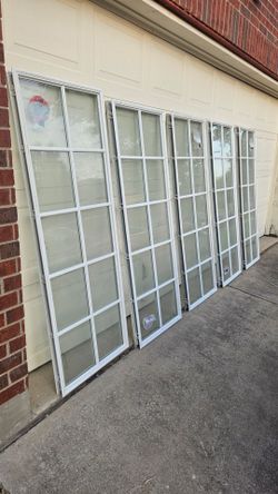 24" x 66" 10 Light Frame Double Pane Glass