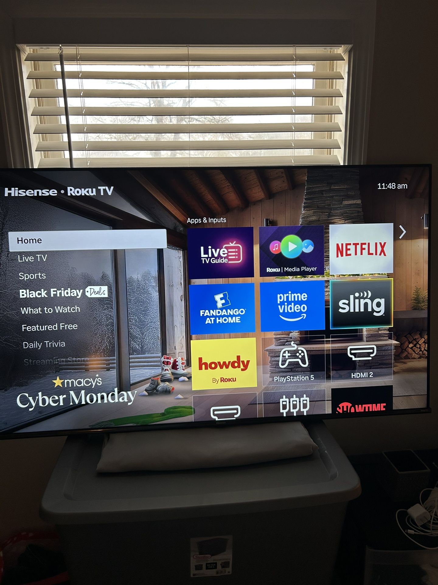 65” Hisense Smart TV with Remote And Legs 