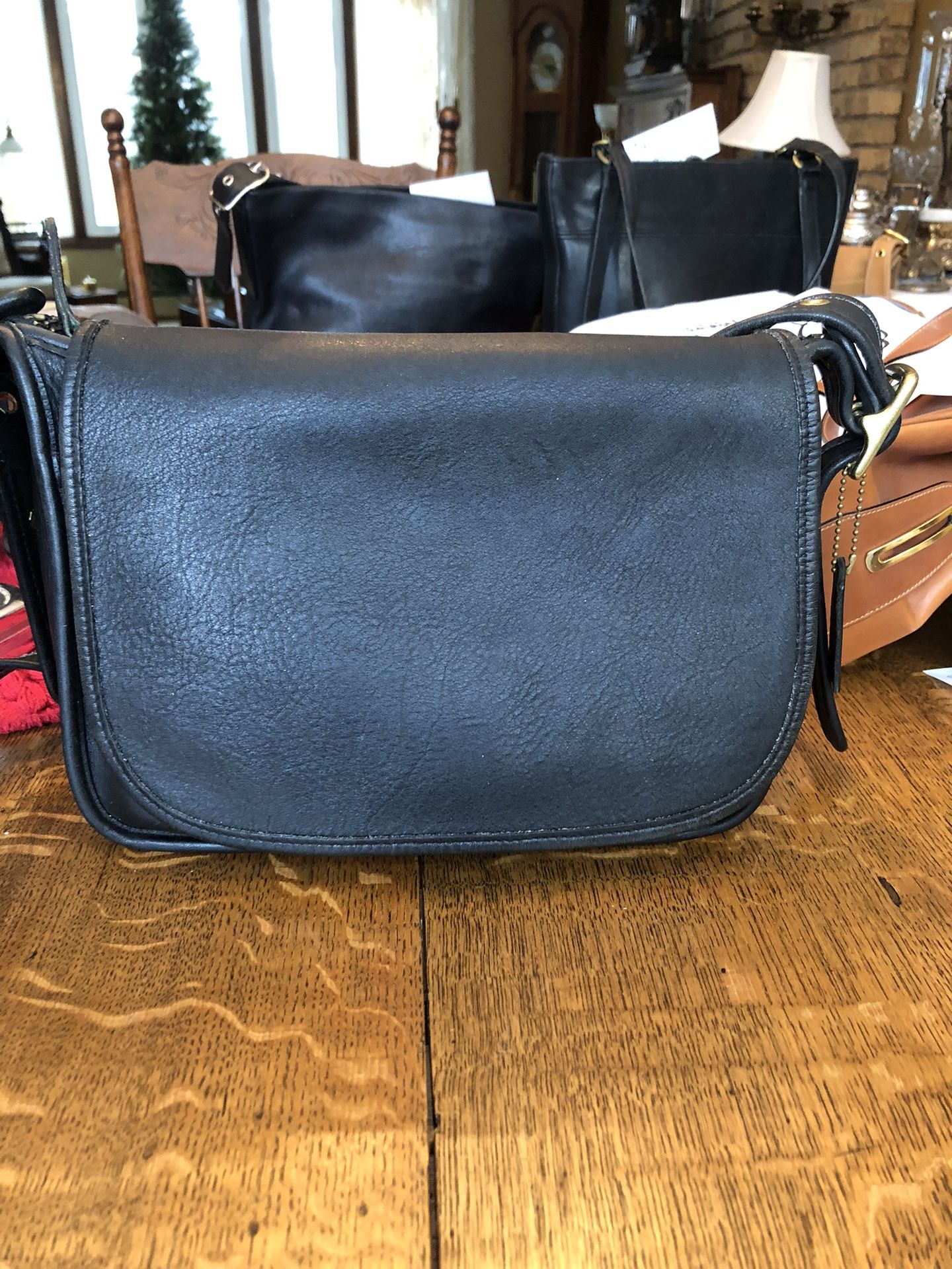 Vintage Coach Patricia’s Legacy Black Leather Shoulder/Crossbody Purse Made In US Cash/Venmo Pickup White Bear Lake Home 