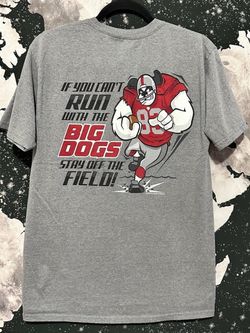 Big Dogs Football Field Bulldog Mascot Shirt