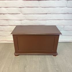 Brown Painted Wooden Storage Chest