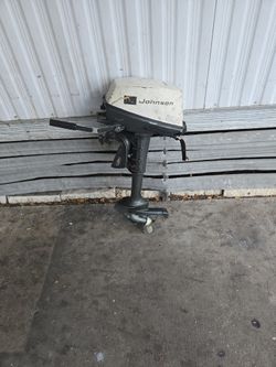 Johnson three horse outboard