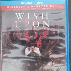 "Wish Upon" Blu-ray+DVD-Unrated Director Cut~EXCELLENT 