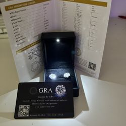 Moissanite Flower Earrings