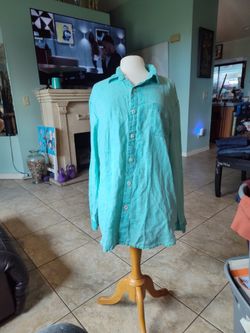 Men's Linen Tommy Bahama Shirt Size XL