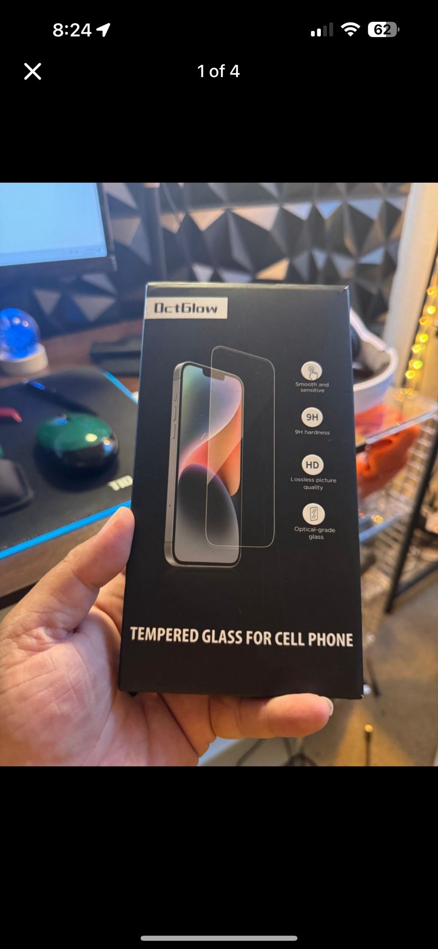 Tempered Glass for iPhone 16 Pro Max. (Pack of 8)