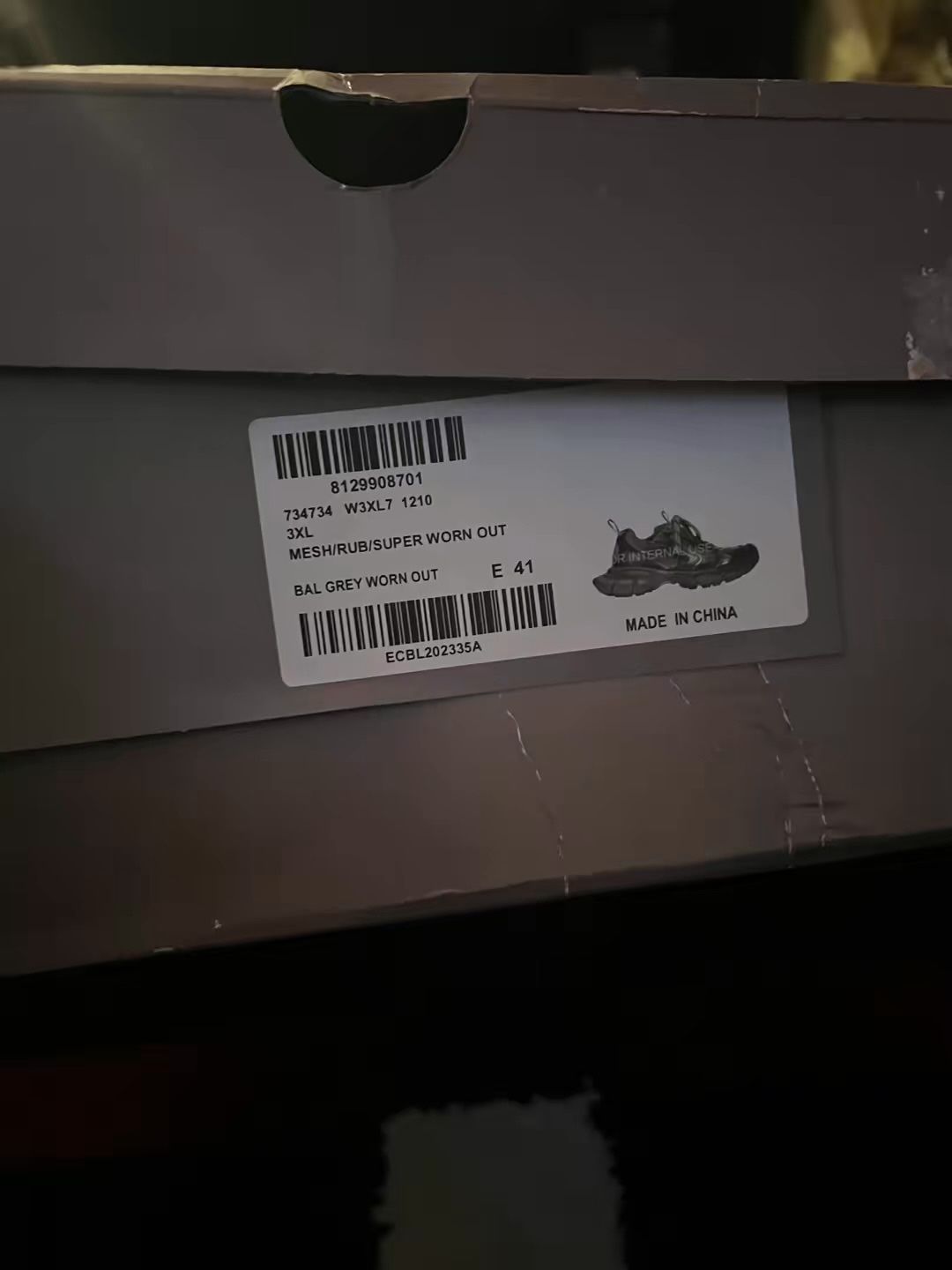 balenciaga x meshugga super worn out size 41/ 9.5