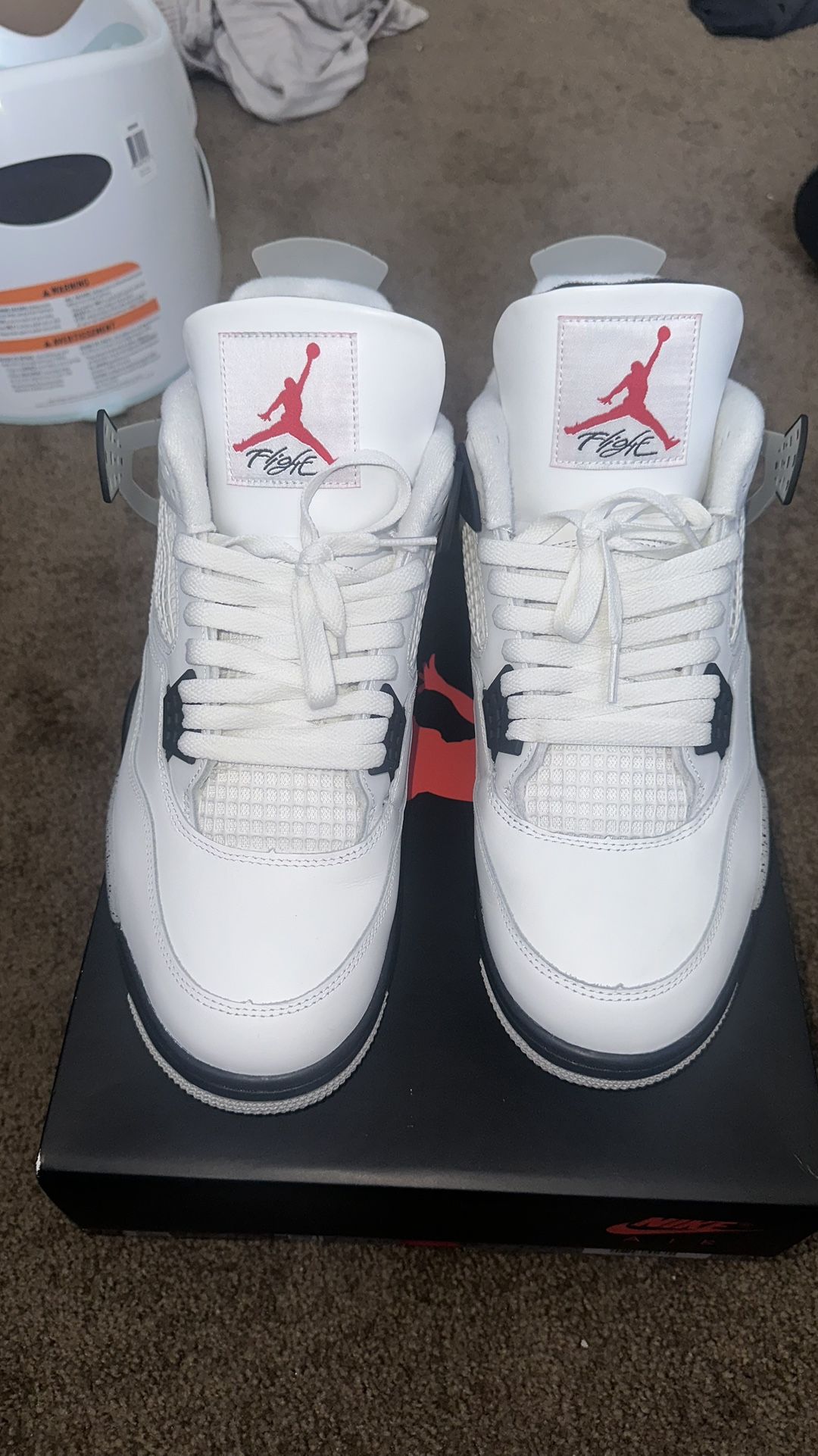 Size 13 Jordan 4 “White Cement”