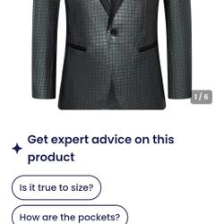 Grace Karin Mens Tuxedo Jacket, Size Large Brans New 