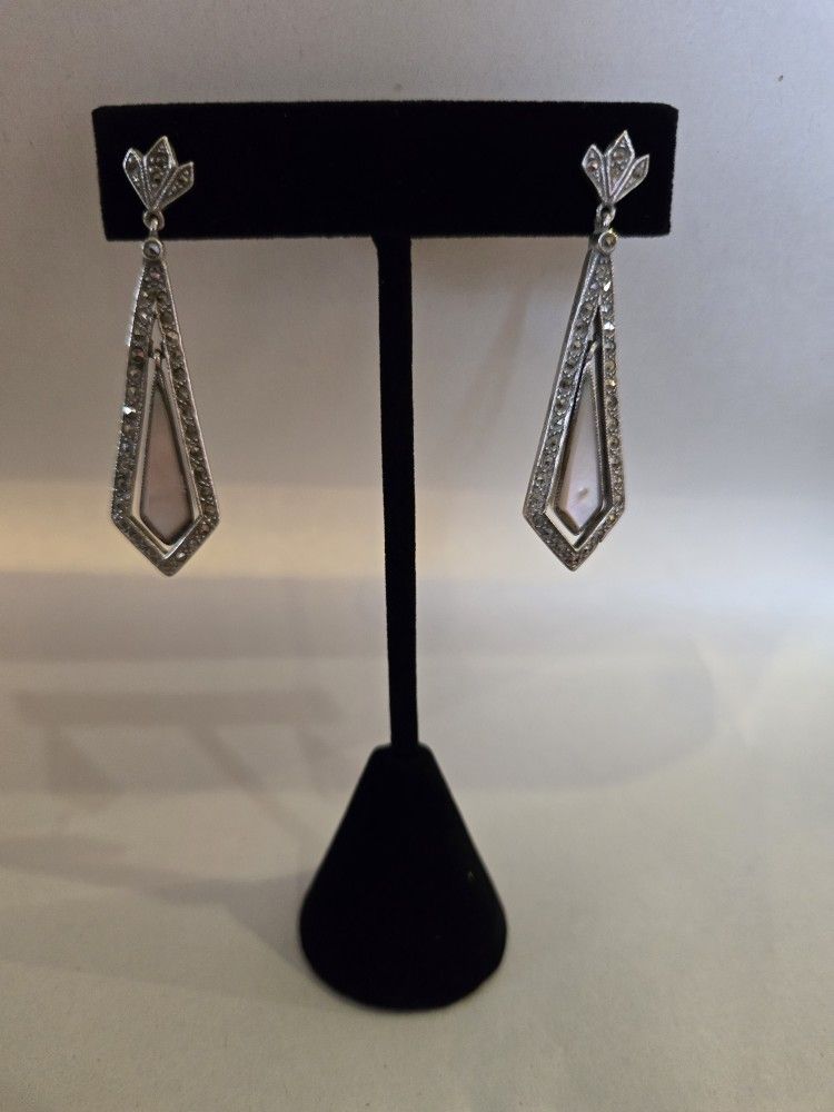Sterling Dazzling Dangling Earrings