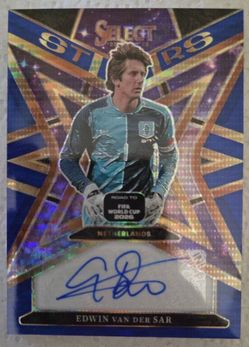 Edwin van der Sar Panini Select Auto Card