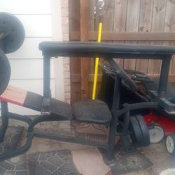 Two Benches With Weights