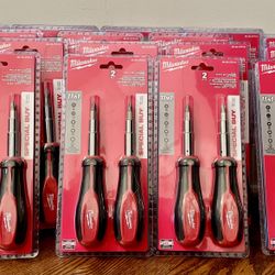 Milwaukee 11-in-1 Multi-Tip Screwdriver with Square Drive Bits (2-Pack)