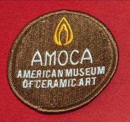AMOCA American Museum of Ceramic Art Embroidered Patch - 2.5"