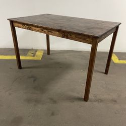 Dark Walnut Pine Dining Table