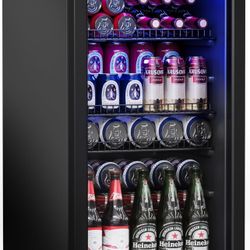 NIB Manastin Beverage Fridge Mini Fridge Refrigerator Cooler 