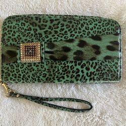 Elisir Women Wallet Leather Swarovski Made In Italy 