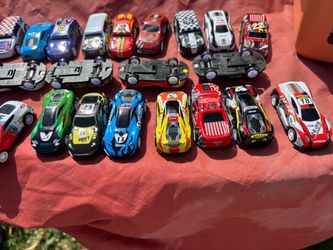 Lot of Toy Die-Cast Race Cars