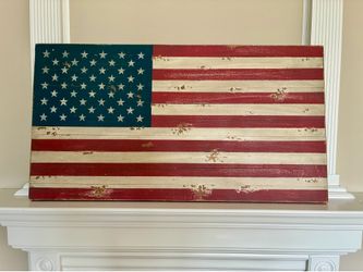 Pottery Barn Wood American Flag