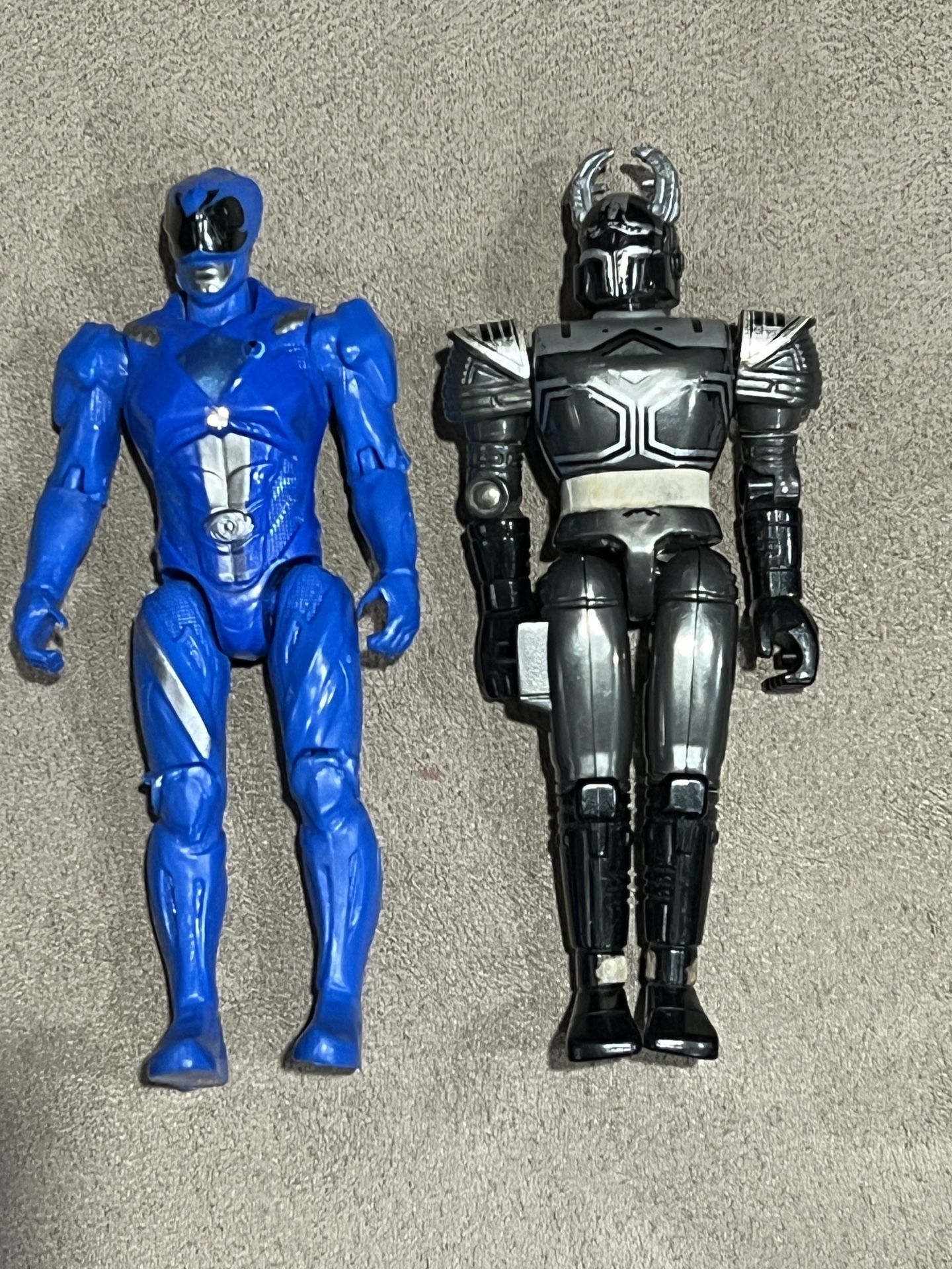 Bandai 2016 Power Rangers Blue Ranger & Beetleborgs Black Figure lot of 2