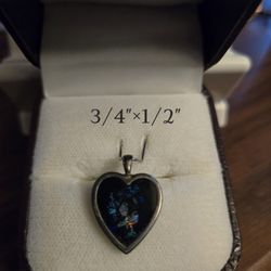 Black Heart w/Colorful Birds