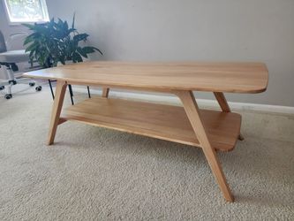 Solid wood coffee table