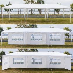 10'x30' Party Tent, Outdoor Wedding Canopy Tent with Removable Sidewalls, Waterproof Heavy Duty Gazebo Shelter for Parties BBQ Events Garden Backyard