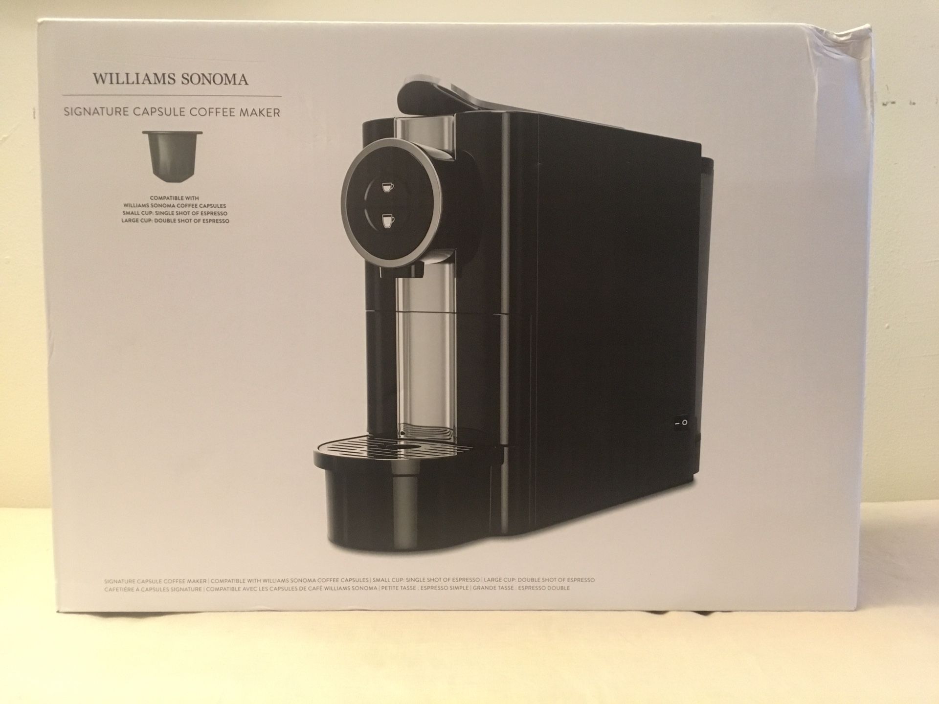 Williams Sonoma Signature Capsule Coffee Maker