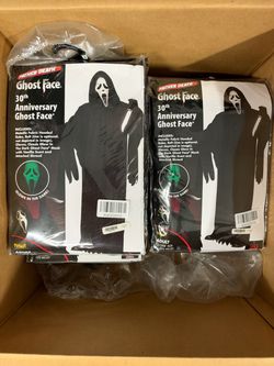 Spirit Halloween glow in the dark ghost face 30th