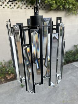 Glass Prism Light Fixture / Mini Chandelier