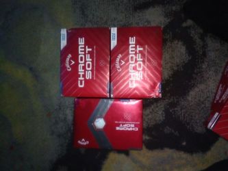 All new Callaway Chrome Soft Triple Track Golf Balls