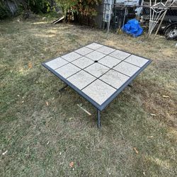 Outdoor Tile Table