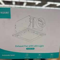 Bathroom Exhaust Fan with LED Light 