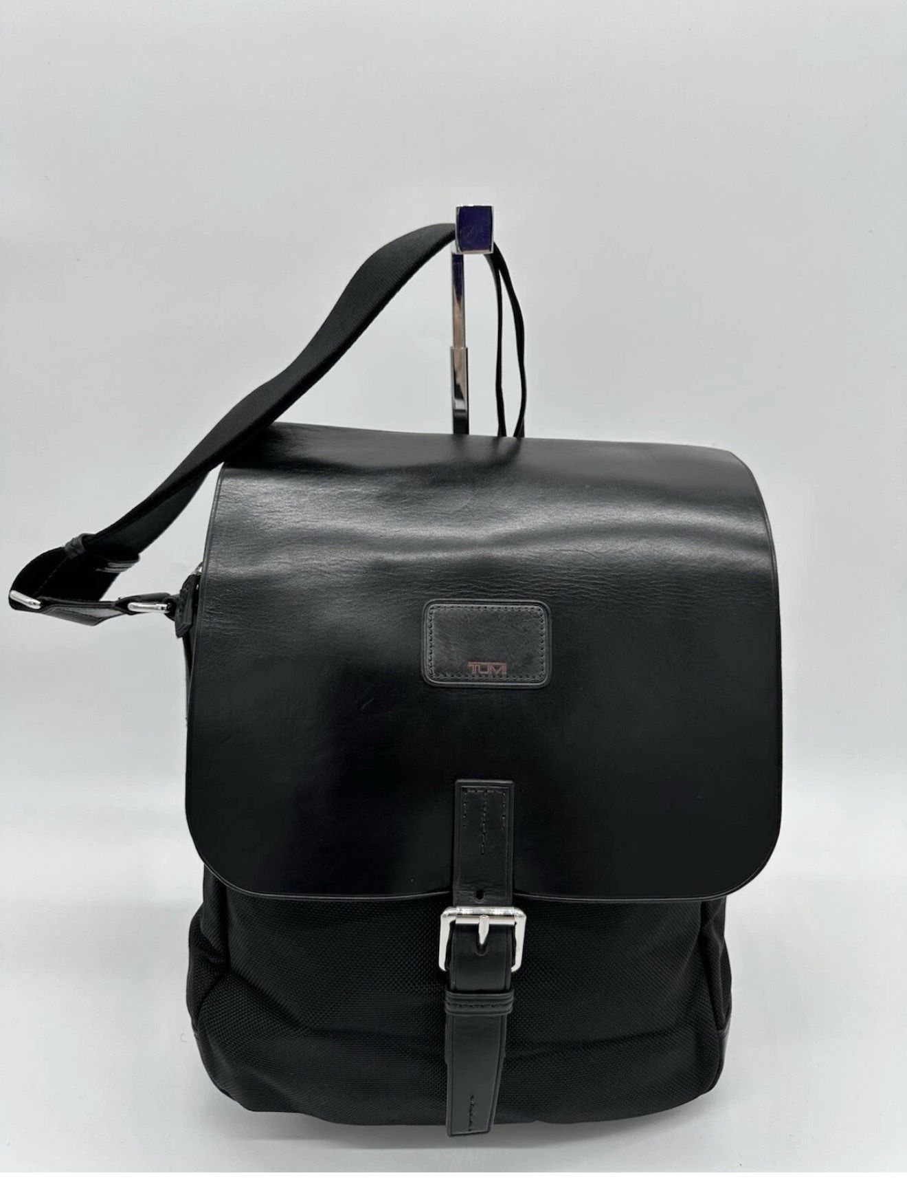 Tumi Penfold Carry More Leather Messenger Bag