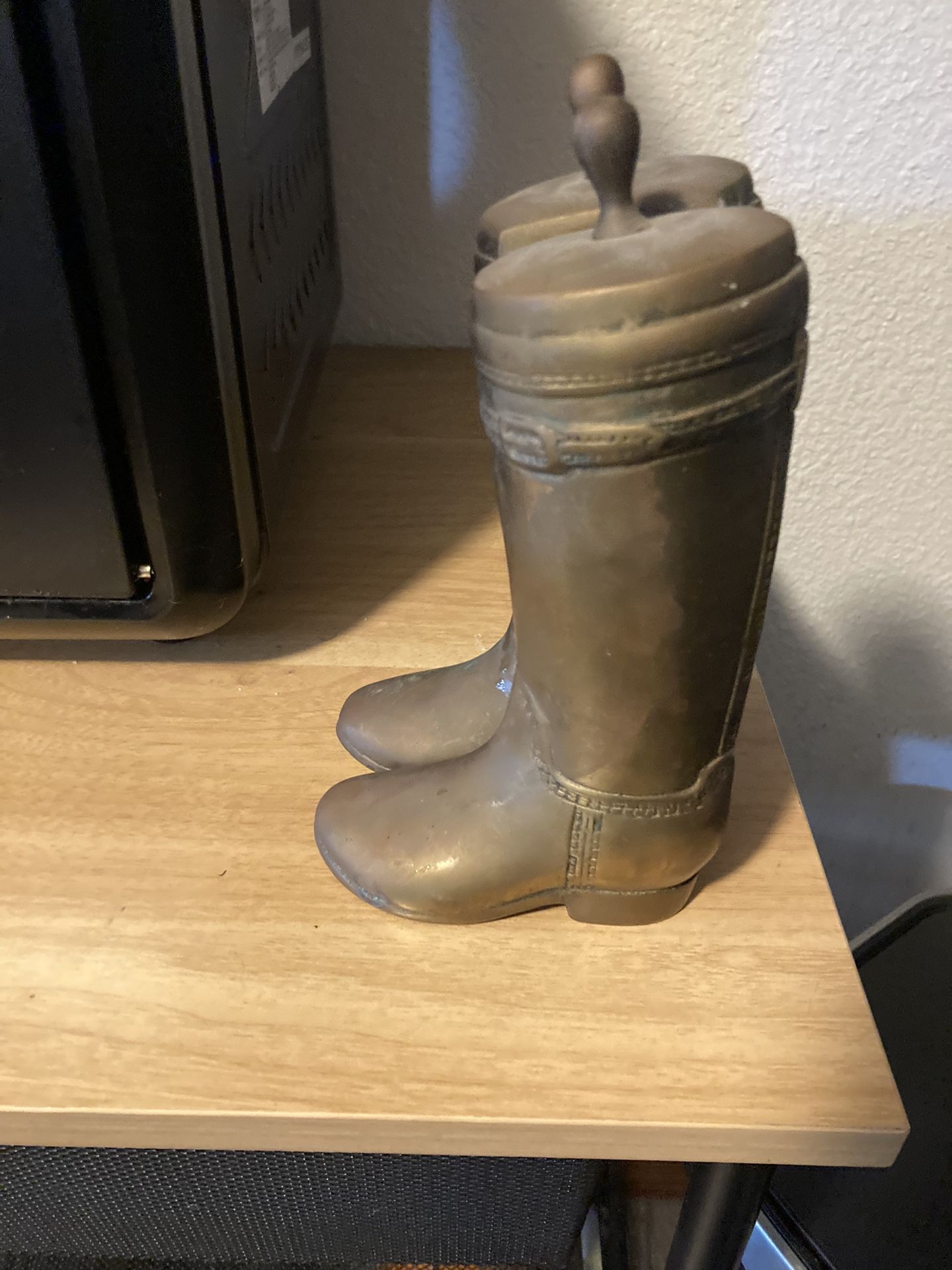 Brass Boot Bookends 