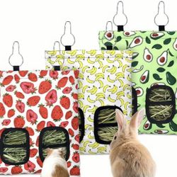 New Rabbit/Small Animal Hay Feeder Bag For Cage